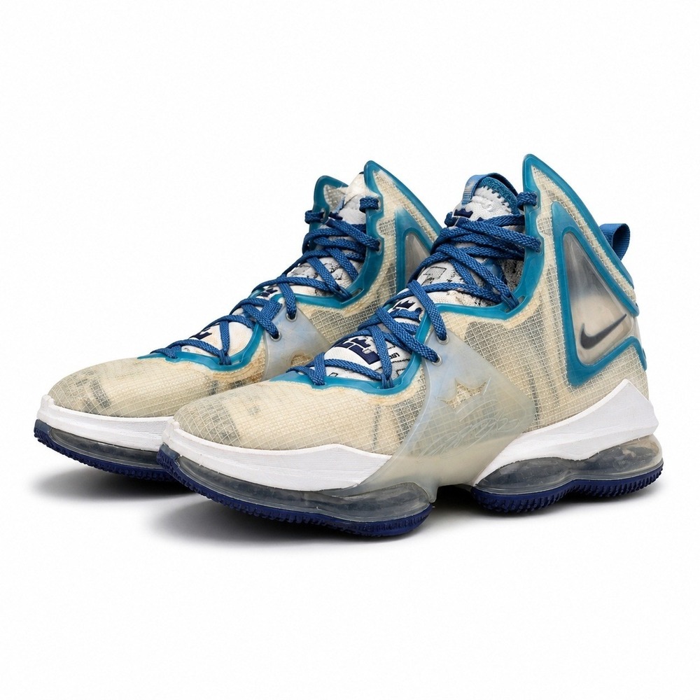 Nike LeBron 19 Space Jam Basketball Shoes Mens 9.5 Dutch Blue CV7562 Sneakers